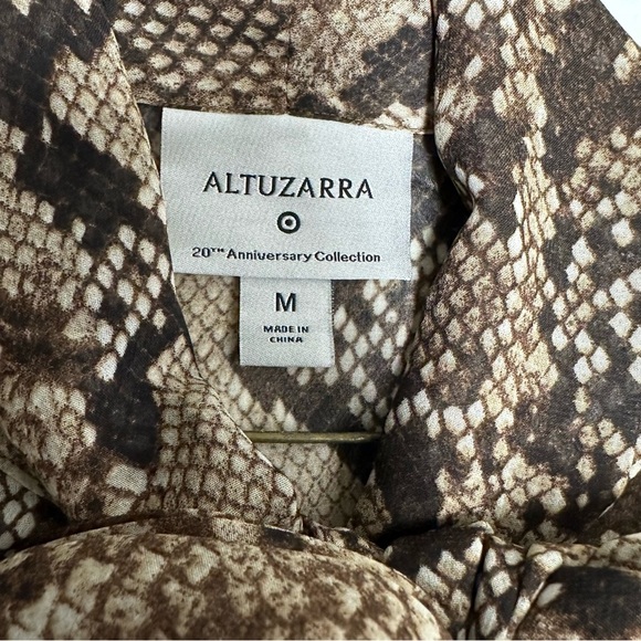 Altuzarra for Target Python Print Bow Blouse Size M - Picture 6 of 8